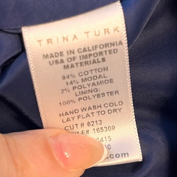 Trina Turk Mod Print Short Sleeve Dress Size 4 - Picture 7 of 9